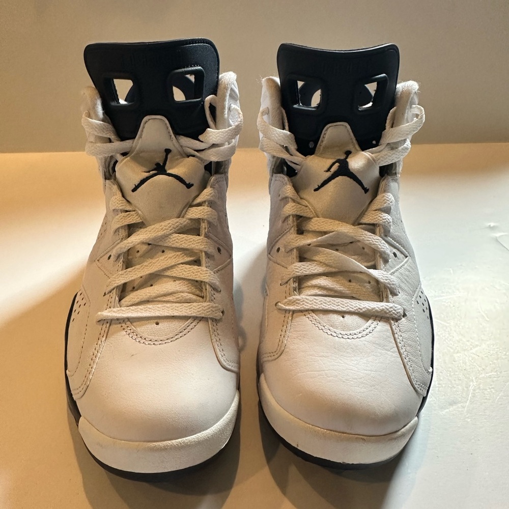 Jordan Kids White and Black High-Top Sneakers